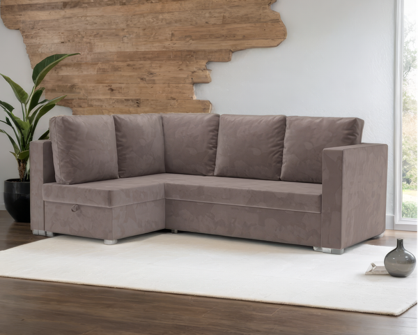 Изображение товара Диван угловой Mebel-Ars Мансберг (Vivaldi 6/капучино)