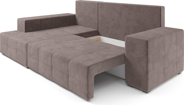 Изображение товара Диван угловой Mebel-Ars Монреаль левый угол (Vivaldi 6/капучино)