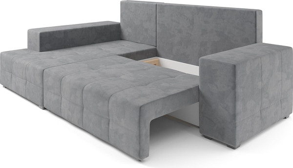 Изображение товара Диван угловой Mebel-Ars Монреаль левый (Vivaldi 92/темно-серый)