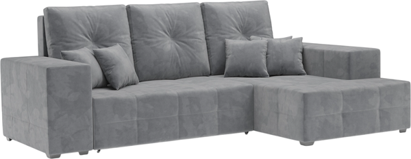 Изображение товара Диван угловой Mebel-Ars Монреаль правый (Vivaldi 92/темно-серый)