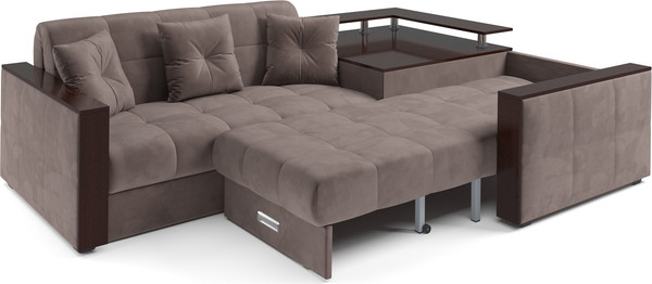 Изображение товара Диван угловой Mebel-Ars Прага НПБ (Vivaldi 6/капучино)