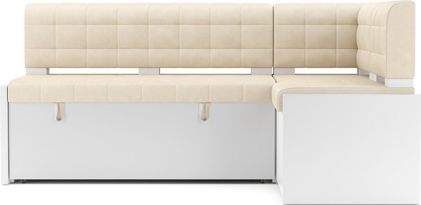 Изображение товара Уголок кухонный мягкий Mebel-Ars Ганновер 205x82x130 (бархат бежевый Star Velvet 6 Light Beige)