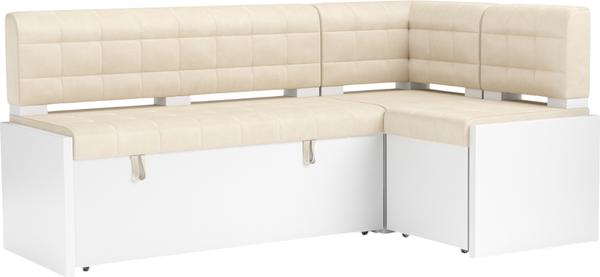 Изображение товара Уголок кухонный мягкий Mebel-Ars Ганновер 205x82x130 (бархат бежевый Star Velvet 6 Light Beige)