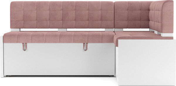 Изображение товара Уголок кухонный мягкий Mebel-Ars Ганновер 205x82x130 (велюр пудра НВ-178/18)