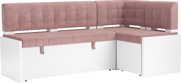 Изображение товара Уголок кухонный мягкий Mebel-Ars Ганновер 205x82x130 (велюр пудра НВ-178/18)