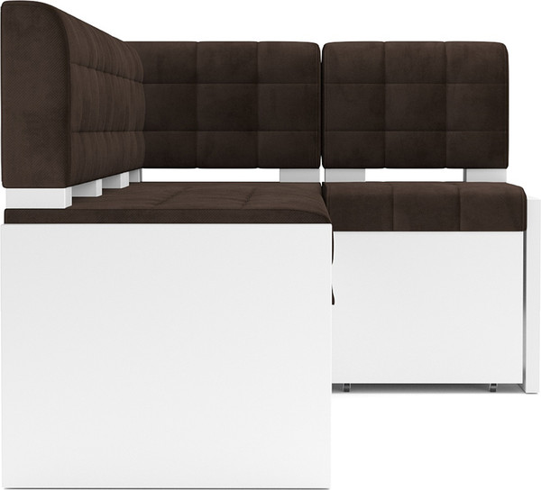 Изображение товара Уголок кухонный мягкий Mebel-Ars Ганновер 205x82x130 (велюр шоколад HB-178/16)