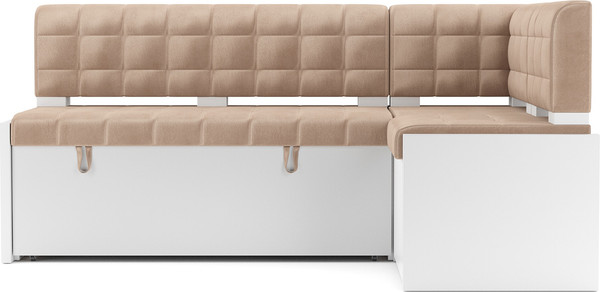 Изображение товара Уголок кухонный мягкий Mebel-Ars Ганновер 205x82x130 (кордрой бежевый)