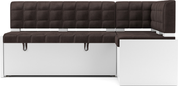 Изображение товара Уголок кухонный мягкий Mebel-Ars Ганновер 205x82x130 (кордрой коричневый)