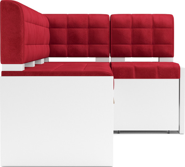 Изображение товара Уголок кухонный мягкий Mebel-Ars Ганновер 176x82x104 (кордрой красный)