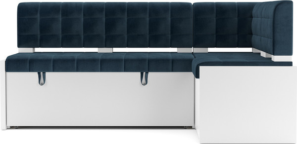 Изображение товара Уголок кухонный мягкий Mebel-Ars Ганновер 205x82x130 (темно-синий/Luna 034)