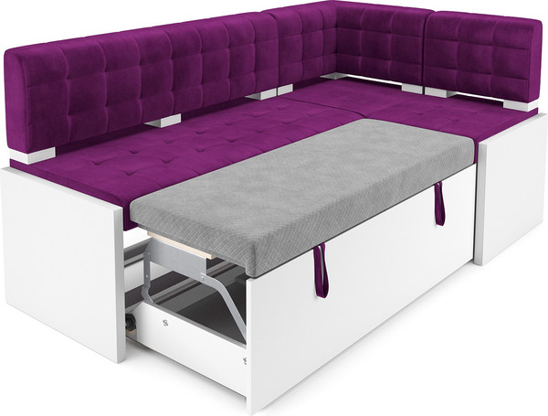 Изображение товара Уголок кухонный мягкий Mebel-Ars Ганновер 176x82x104 (фиолет)