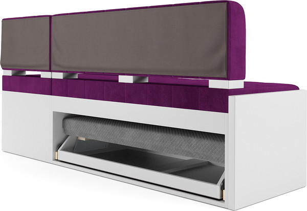 Изображение товара Уголок кухонный мягкий Mebel-Ars Ганновер 205x82x130 (фиолет)
