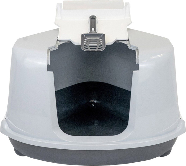 Изображение товара Туалет-домик ZooM Угловой / 2937т.сер-св.сер