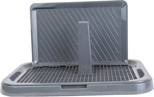 Изображение товара Туалет-лоток Дарэленд Виконт малый со столбиком и стенкой / 2938сер