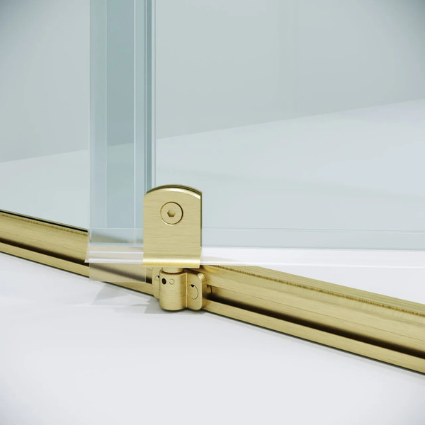 Изображение товара Душевая дверь Niagara Nova NG-45-9ASG 90х195 (золото сатин/прозрачное стекло)