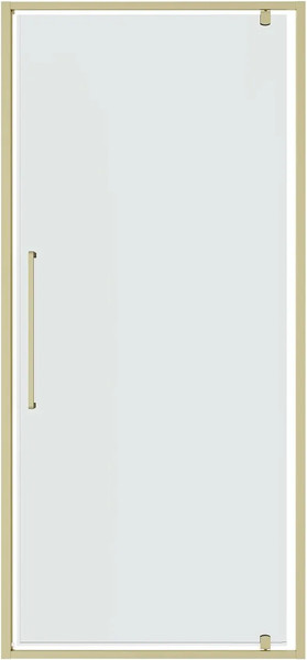 Изображение товара Душевая дверь Niagara Nova NG-45-9ASG 90х195 (золото сатин/прозрачное стекло)