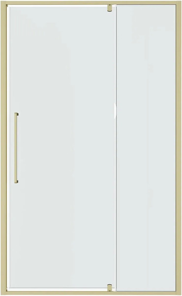 Изображение товара Душевая дверь Niagara Nova NG-45-11ASG 110х195 (золото сатин/прозрачное стекло)