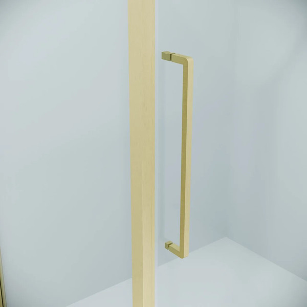 Изображение товара Душевая дверь Niagara Nova NG-45-11ASG 110х195 (золото сатин/прозрачное стекло)