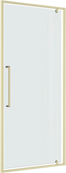 Изображение товара Душевая дверь Niagara Nova NG-45-10ASG 100х195 (золото сатин/прозрачное стекло)