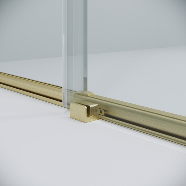 Изображение товара Душевая дверь Niagara Nova NG-44-13ASG 130х195 (золото сатин/прозрачное стекло)