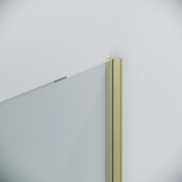 Изображение товара Душевая дверь Niagara Nova NG-44-13ASG 130х195 (золото сатин/прозрачное стекло)