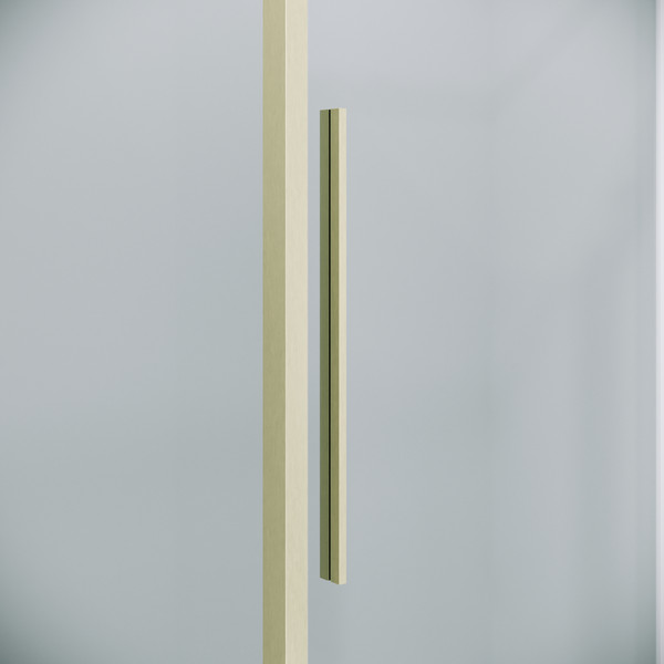 Изображение товара Душевая дверь Niagara Nova NG-44-13ASG 130х195 (золото сатин/прозрачное стекло)