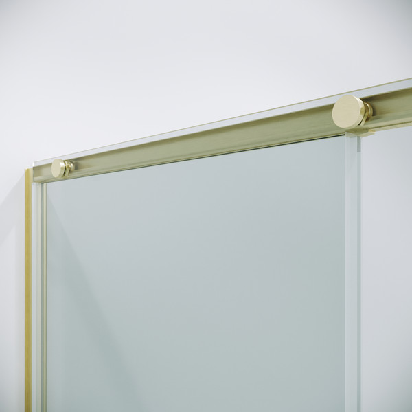 Изображение товара Душевая дверь Niagara Nova NG-44-13ASG 130х195 (золото сатин/прозрачное стекло)