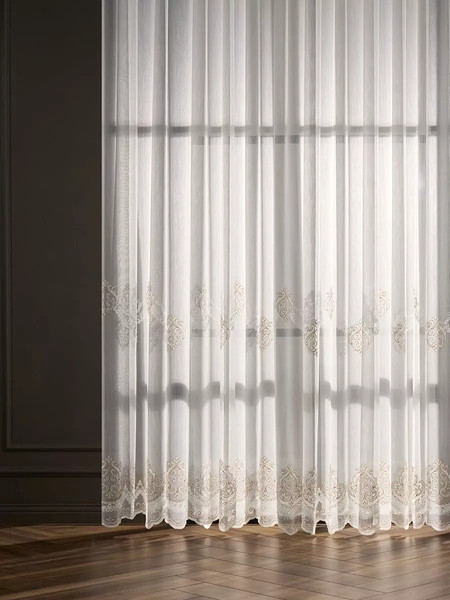 Изображение товара Гардина Arya Melani 300x250 / 8001885869760 (белый/бежевый)