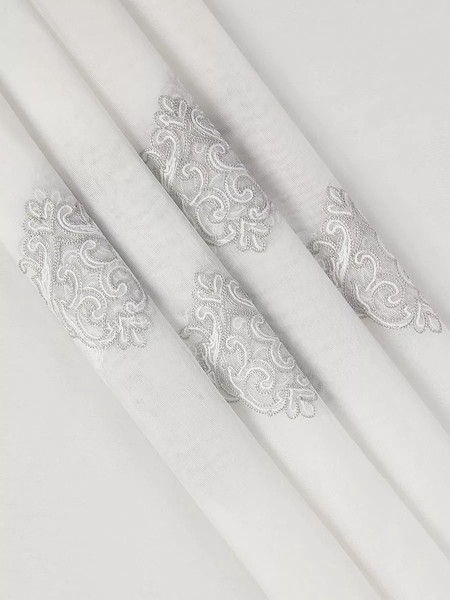 Изображение товара Гардина Arya Melani 300x250 / 8001885869777 (белый/серый)