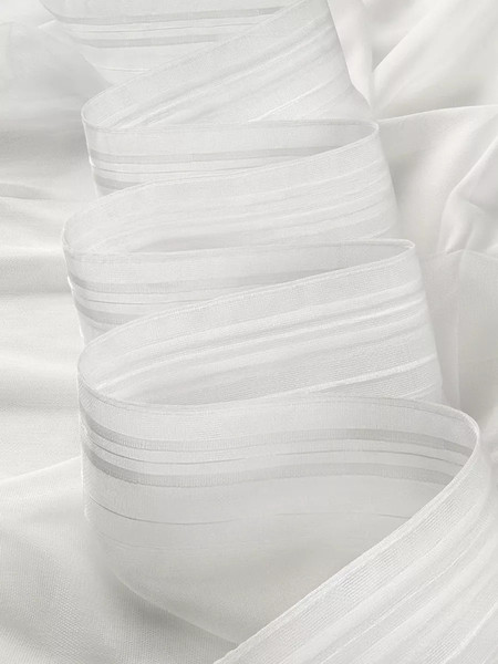 Изображение товара Гардина Arya Melani 300x250 / 8001885869784 (белый/розовый)