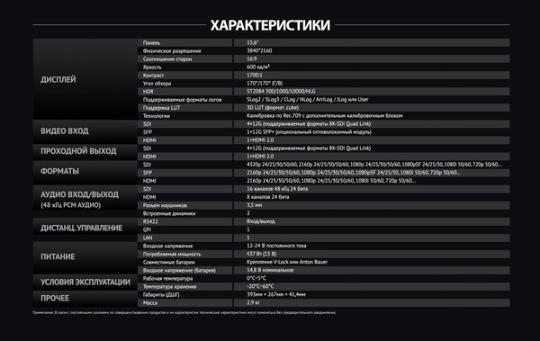 Изображение товара Монитор для камеры Avmatrix BSM156-8K / 31868