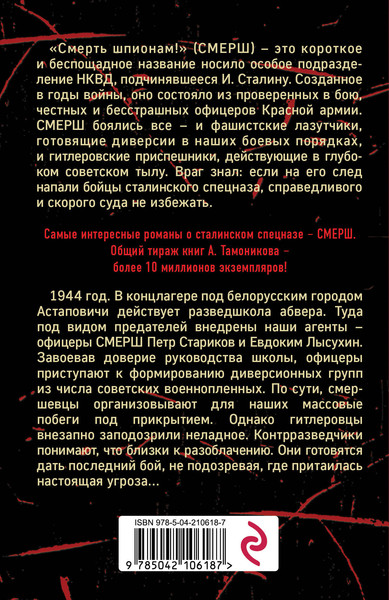 Изображение товара Книга Эксмо Крик болотной птицы, мягкая обложка (Тамоников Александр)