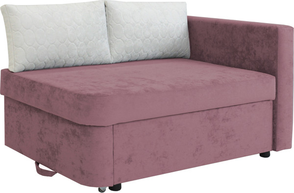 Изображение товара Тахта Аквилон Умка правая (бали 07 розовый/бали 01 белый)