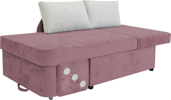 Изображение товара Тахта Аквилон Умка правая (бали 07 розовый/бали 01 белый)