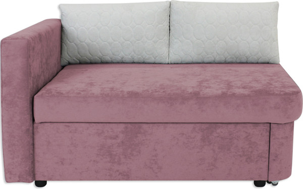 Изображение товара Тахта Аквилон Умка левая (бали 07 розовый/бали 01 белый)