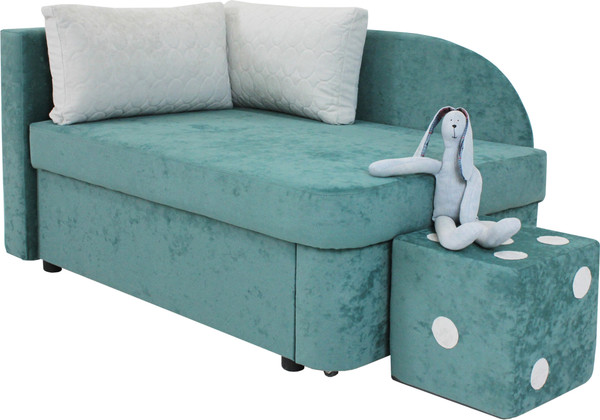 Изображение товара Тахта Аквилон Умка левая (бали 13 минт/бали 01 белый)