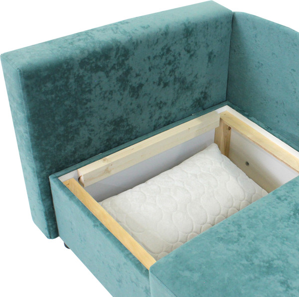 Изображение товара Тахта Аквилон Умка левая (бали 13 минт/бали 01 белый)