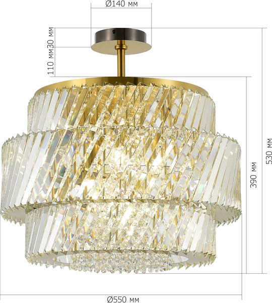 Изображение товара Потолочный светильник ST Luce SL6138.313.12