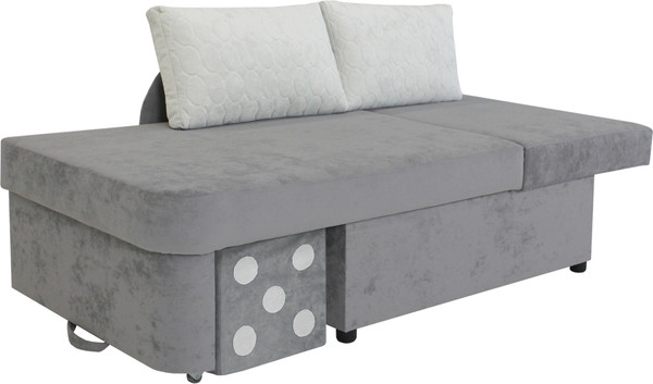 Изображение товара Тахта Аквилон Умка правая (бали 21 серый/бали 01 белый)