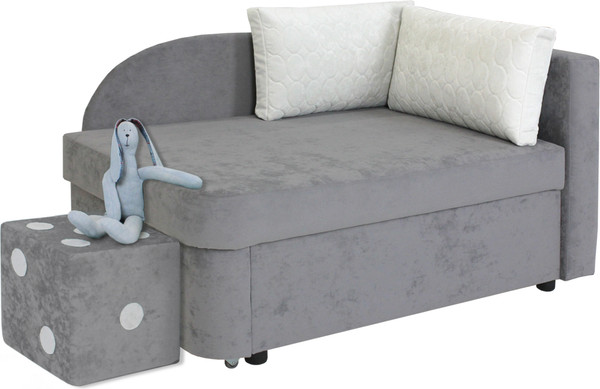 Изображение товара Тахта Аквилон Умка правая (бали 21 серый/бали 01 белый)