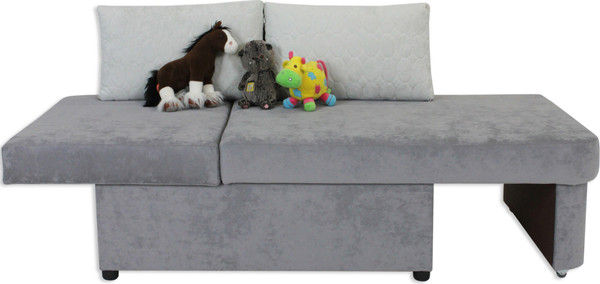 Изображение товара Тахта Аквилон Умка левая (бали 21 серый/бали 01 белый)