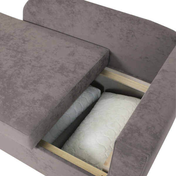 Изображение товара Тахта Аквилон Умка правая (бали 27 какао/бали 01 белый)