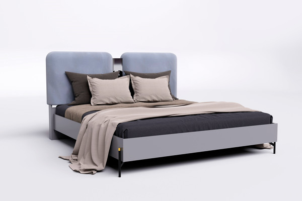 Изображение товара Комплект мебели для спальни Кастанье Дезире-5 (серый)