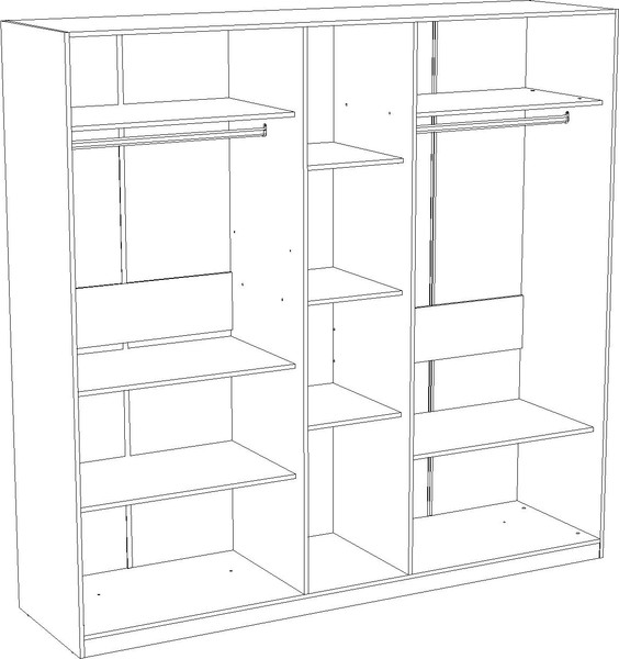 Изображение товара Комплект мебели для спальни Кастанье Дезире-5 (серый)