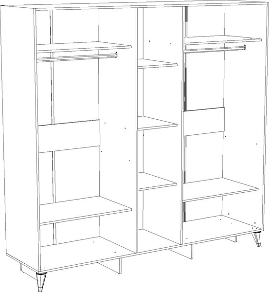 Изображение товара Комплект мебели для спальни Кастанье Монреаль-5 (белый)