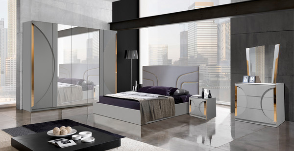 Изображение товара Комплект мебели для спальни Кастанье Каталея-5 (серый)