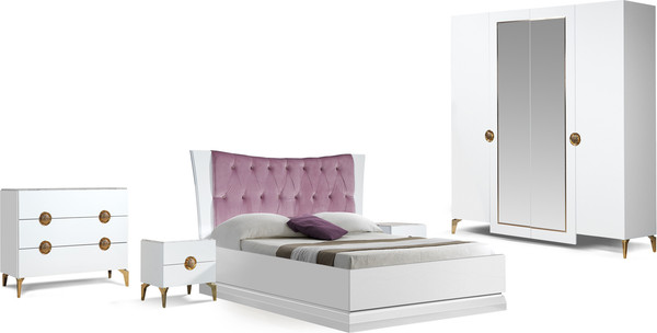 Изображение товара Комплект мебели для спальни Кастанье Теона-4 (белый)