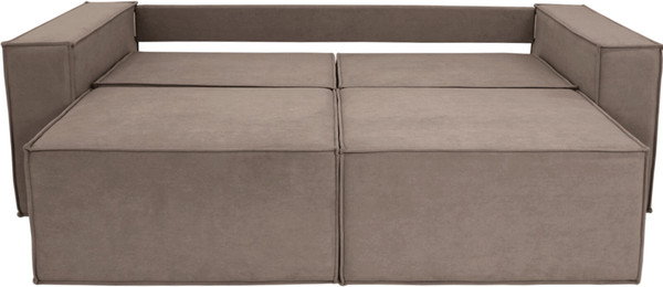 Изображение товара Диван Аквилон Куб НПБ тик-так 140 мм (бренди 05 коричневый)