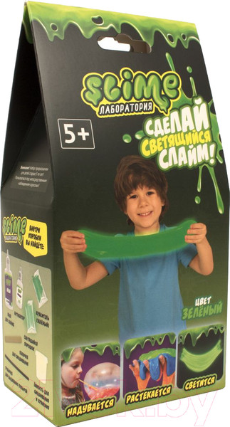 Изображение товара Набор для создания слайма Slime Лаборатория / SS100-4 (зеленый)