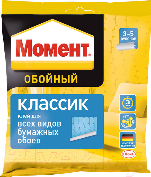 Изображение товара Клей для обоев Момент Обойный Классик (100г)